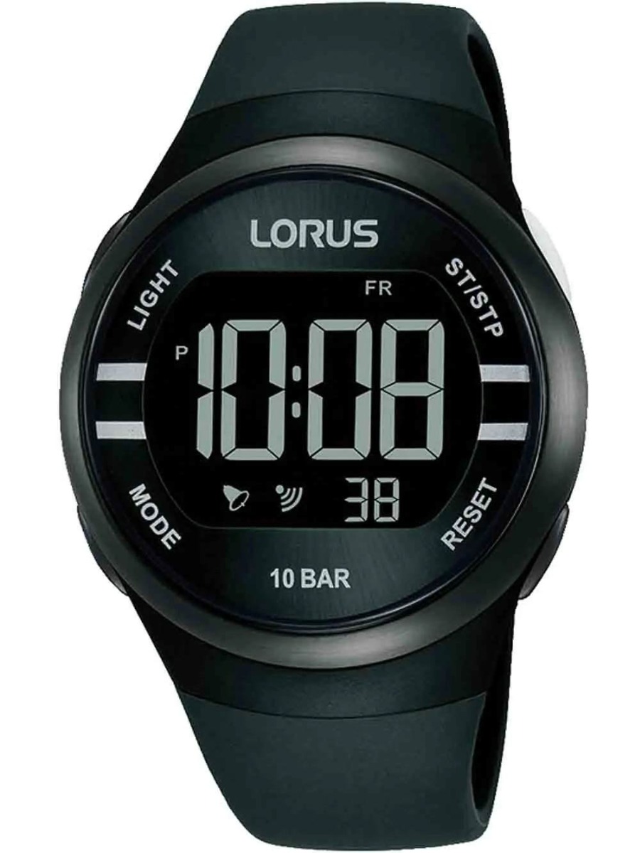 Lorus Ladies Digital R2333NX9 - Digitalt - Svart - Unisex - Gummi - Akryl