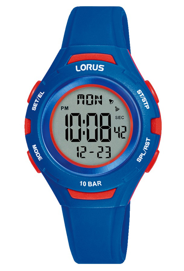 Lorus Sports Kids R2389PX9 - Digitalt - Blå - Barnklocka - Silikon - Akryl
