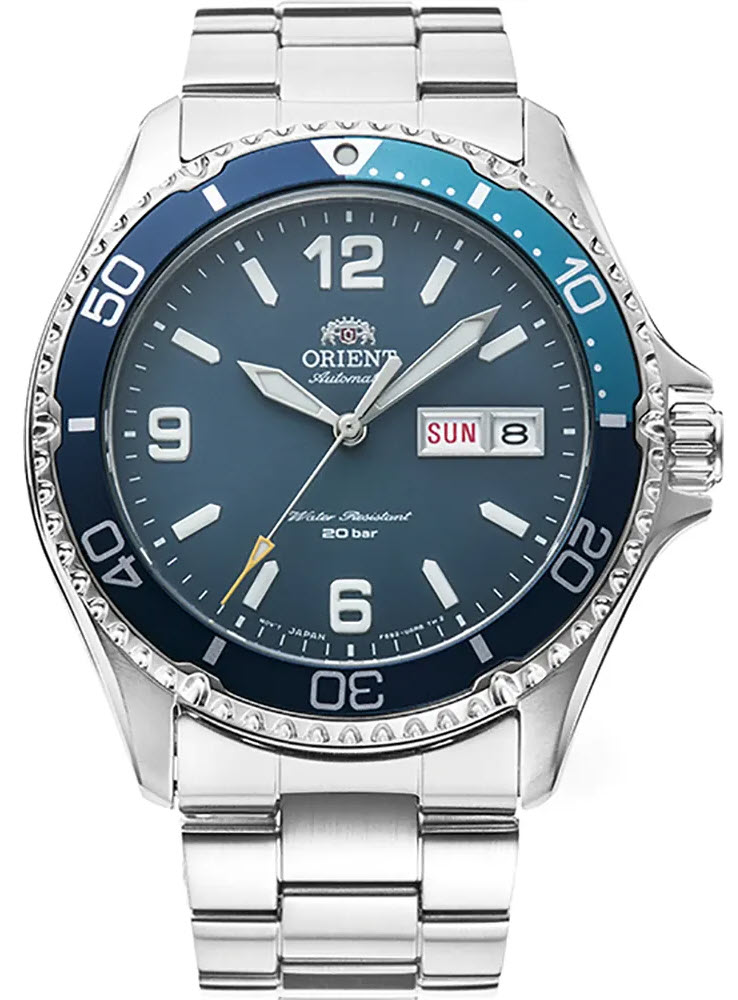 Orient Mako III 200m Automatic Diver RA-AA0818L - Automatisk - Silver - Herrklocka - Rostfri stål - Safir