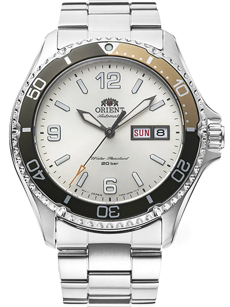 Orient Mako III 200m Automatic Diver RA-AA0821S - Automatisk - Silver - Herrklocka - Rostfri stål - Safir