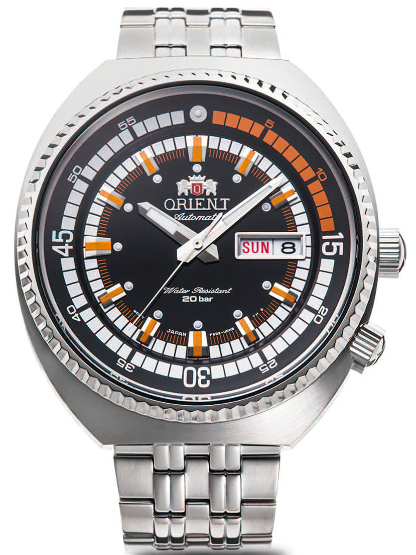 Orient Neo Sports 200m Automatic Diver RA-AA0E05B - Automatisk - Silver - Herrklocka - Rostfri stål - Härdat mineralglas