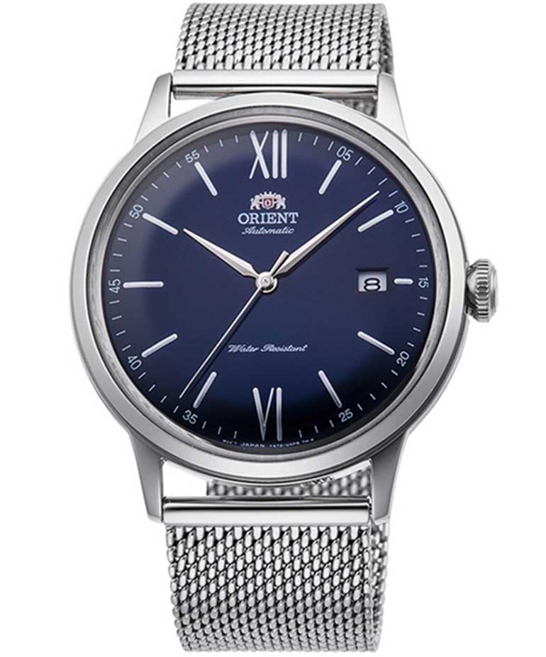 Orient Classic Bambino Automatic RA-AC0019L - Quartz - Silver - Herrklocka - Mesh - Härdat mineralglas