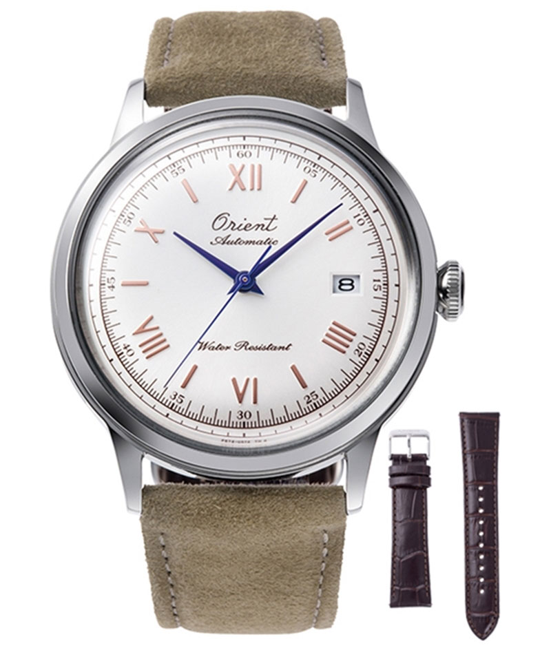 Orient Bambino 75 Anniversary Limited Edition RA-AC0027S - Automatisk - Silver - Herrklocka - Läder - Härdat mineralglas