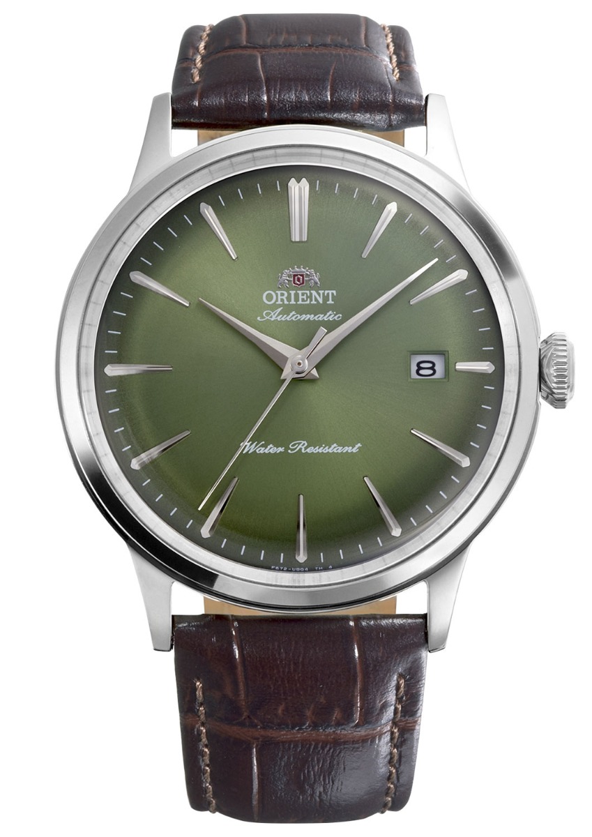 Orient Bambino RA-AC0029E - Automatisk - Silver - Herrklocka - Läder - Härdat mineralglas