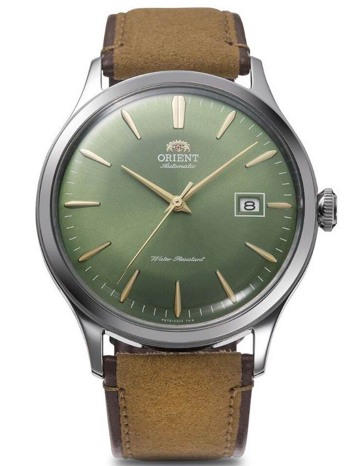 Orient Bambino RA-AC0P01E - Automatisk - Silver - Herrklocka - Läder - Härdat mineralglas