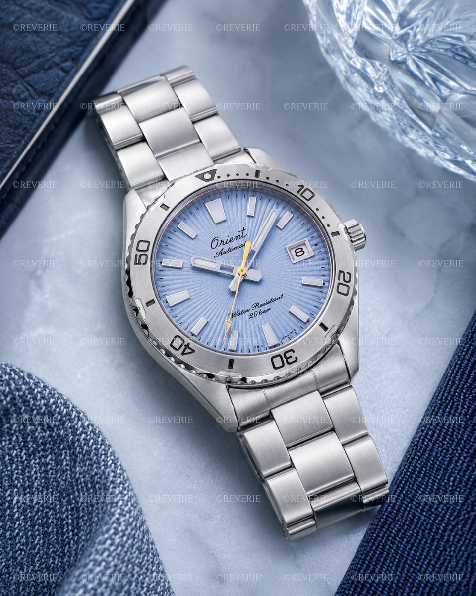 Orient Limited Edition automatisk dykarklocka i stål med blå urtavla och safirglas 40mm - Automatisk - Silver - Herrklocka - Rostfri stål - Safir