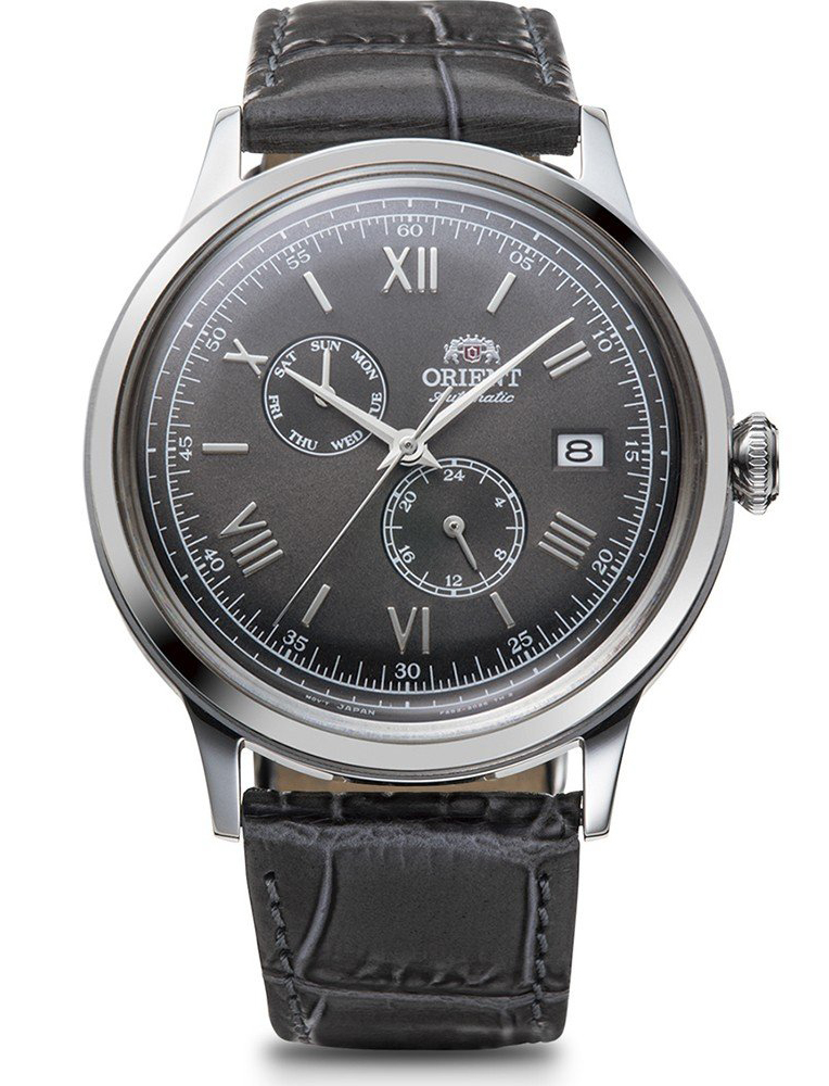 Orient Classic Bambino RA-AK0704N - Automatisk - Silver - Herrklocka - Läder - Härdat mineralglas