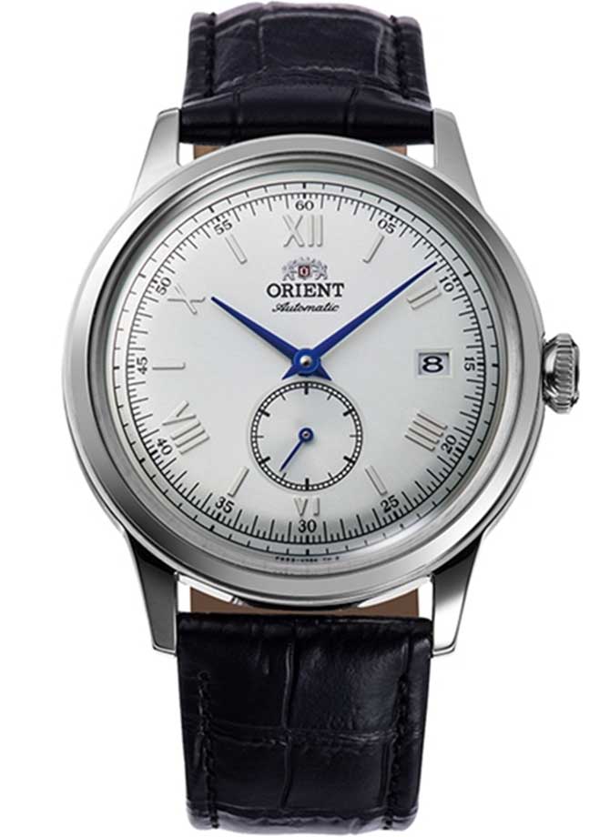 Orient Bambino RA-AP0104S - Automatisk - Svart - Herrklocka - Läder - Härdat mineralglas