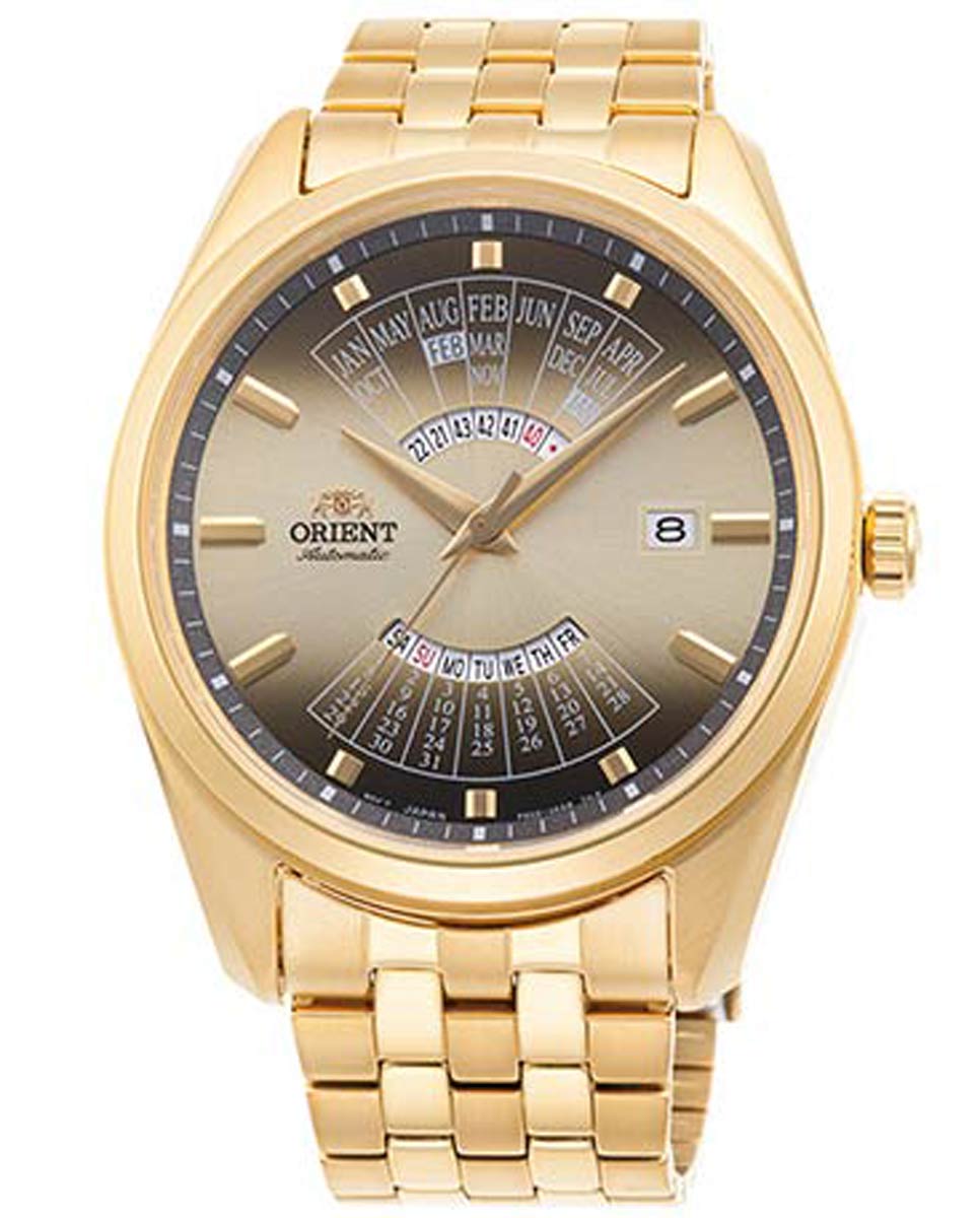 Orient Contemporary RA-BA0001G - Automatisk - Guld - Herrklocka - Rostfri stål - Härdat mineralglas