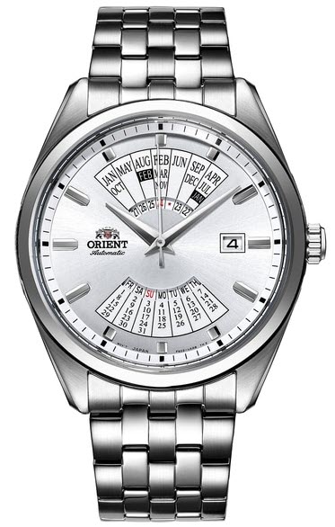 Orient Contemporary Multi-Year Calendar RA-BA0004S - Automatisk - Silver - Herrklocka - Rostfri stål - Härdat mineralglas