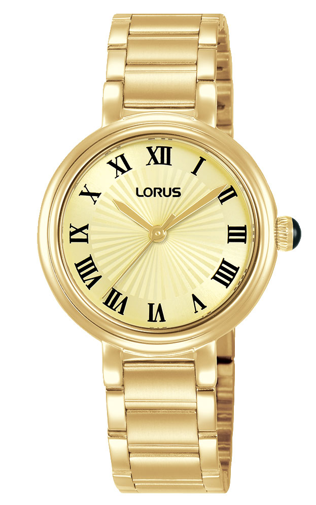 Lorus Ladies Classic Quartz RG210YX9 - Quartz - Guld - Damklocka - Rostfri stål - Härdat mineralglas