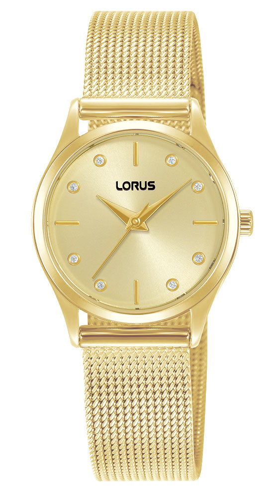 Lorus Ladies Classic RG212ZX9 - Quartz - Guld - Damklocka - Mesh - Härdat mineralglas