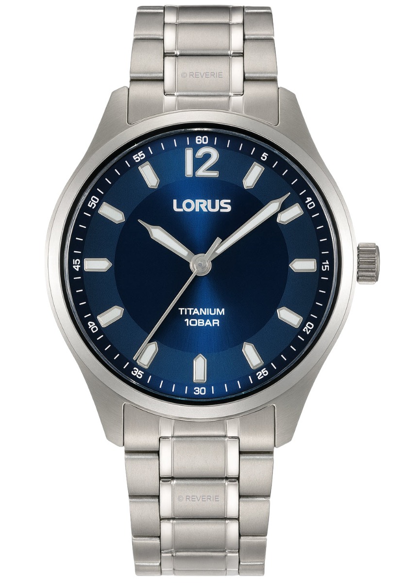 Lorus Ladies 100m Titanium Blue Petite 30mm - Quartz - Silver Titan - Damklocka - Titan - Härdat mineralglas