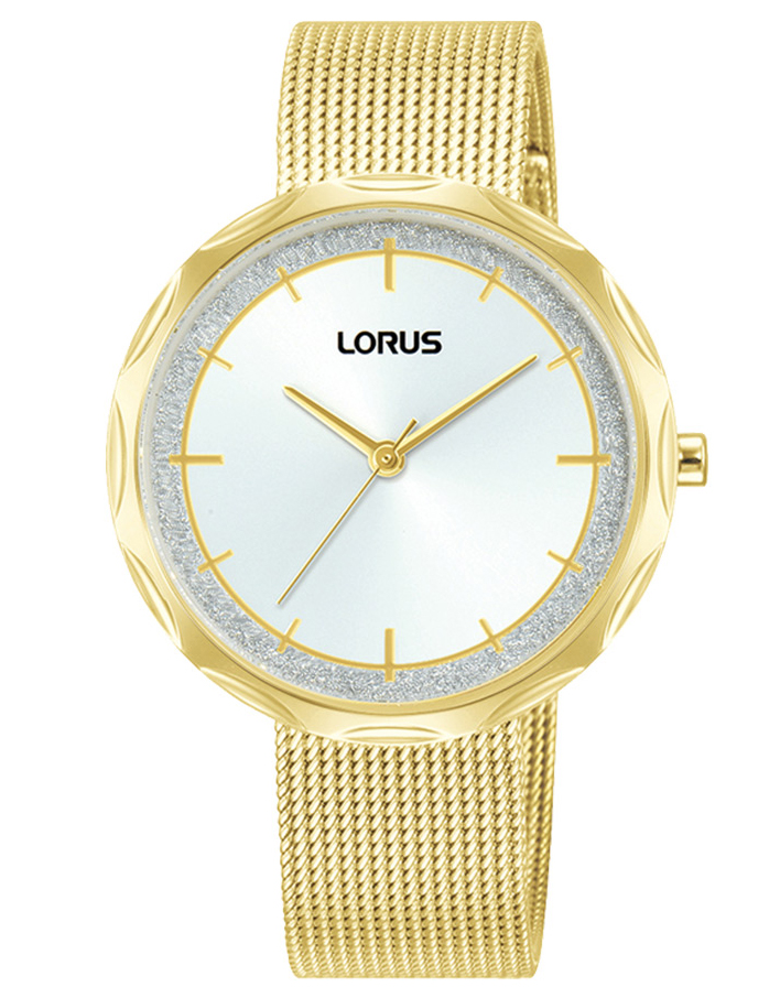 Lorus Ladies RG240WX9 - Quartz - Guld - Damklocka - Mesh - Härdat mineralglas