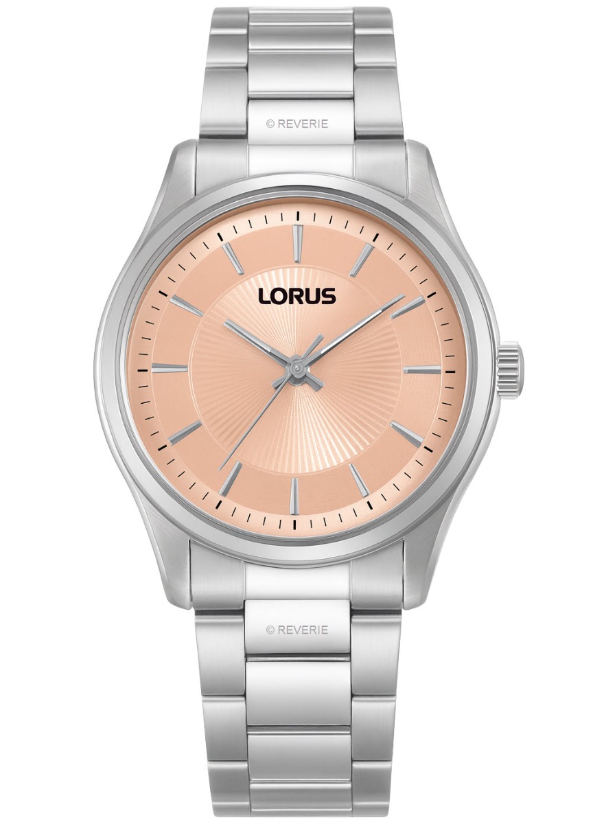 Lorus Classic Pink Peach Petite 31mm - Quartz - Silver - Damklocka - Rostfri stål - Härdat mineralglas