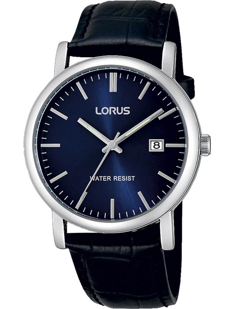 Lorus Mens RG841CX5 - Quartz - Silver - Unisex - Läder - Akryl