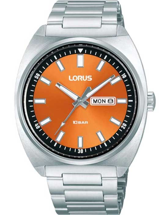 Lorus Mens Classic RH315BX9 - Quartz - Silver - Herrklocka - Rostfri stål - Härdat mineralglas