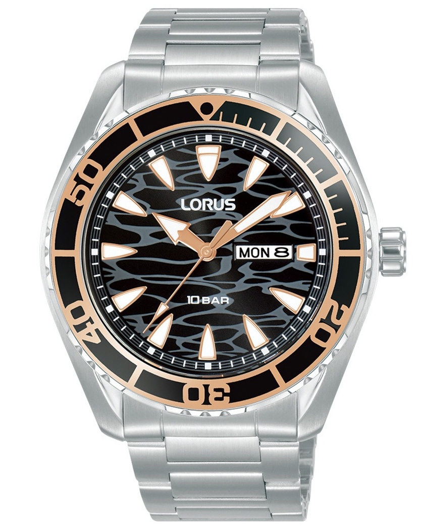 Lorus Sports Mens RH387AX9 - Quartz - Silver - Herrklocka - Rostfri stål - Härdat mineralglas