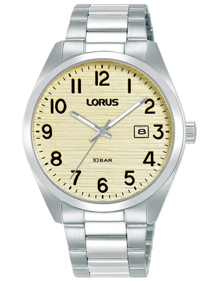 Lorus Classic Mens RH911RX9 - Quartz - Silver - Herrklocka - Rostfri stål - Härdat mineralglas