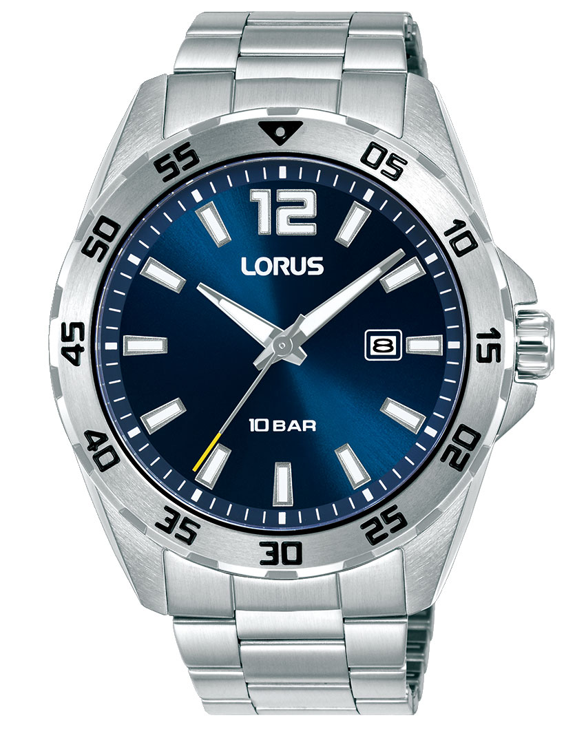 Lorus Mens Sports RH931SX9 - Quartz - Silver - Herrklocka - Rostfri stål - Härdat mineralglas