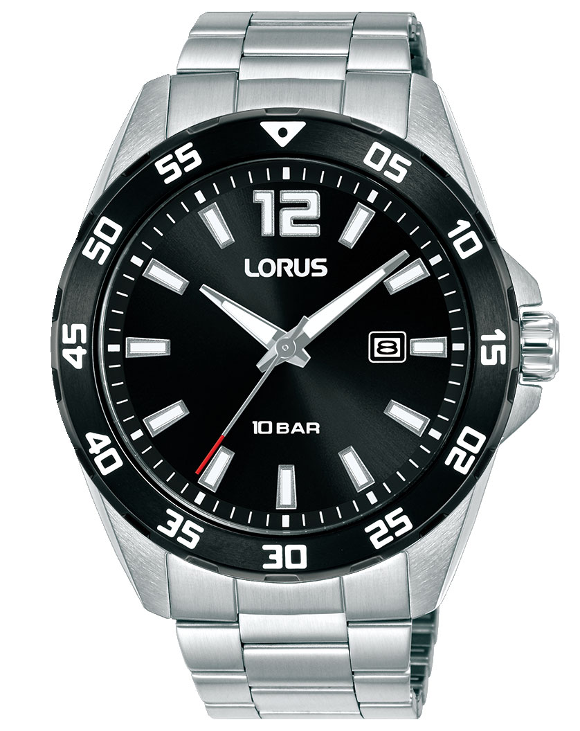 Lorus Mens Sports RH935SX9 - Quartz - Silver - Herrklocka - Rostfri stål - Härdat mineralglas