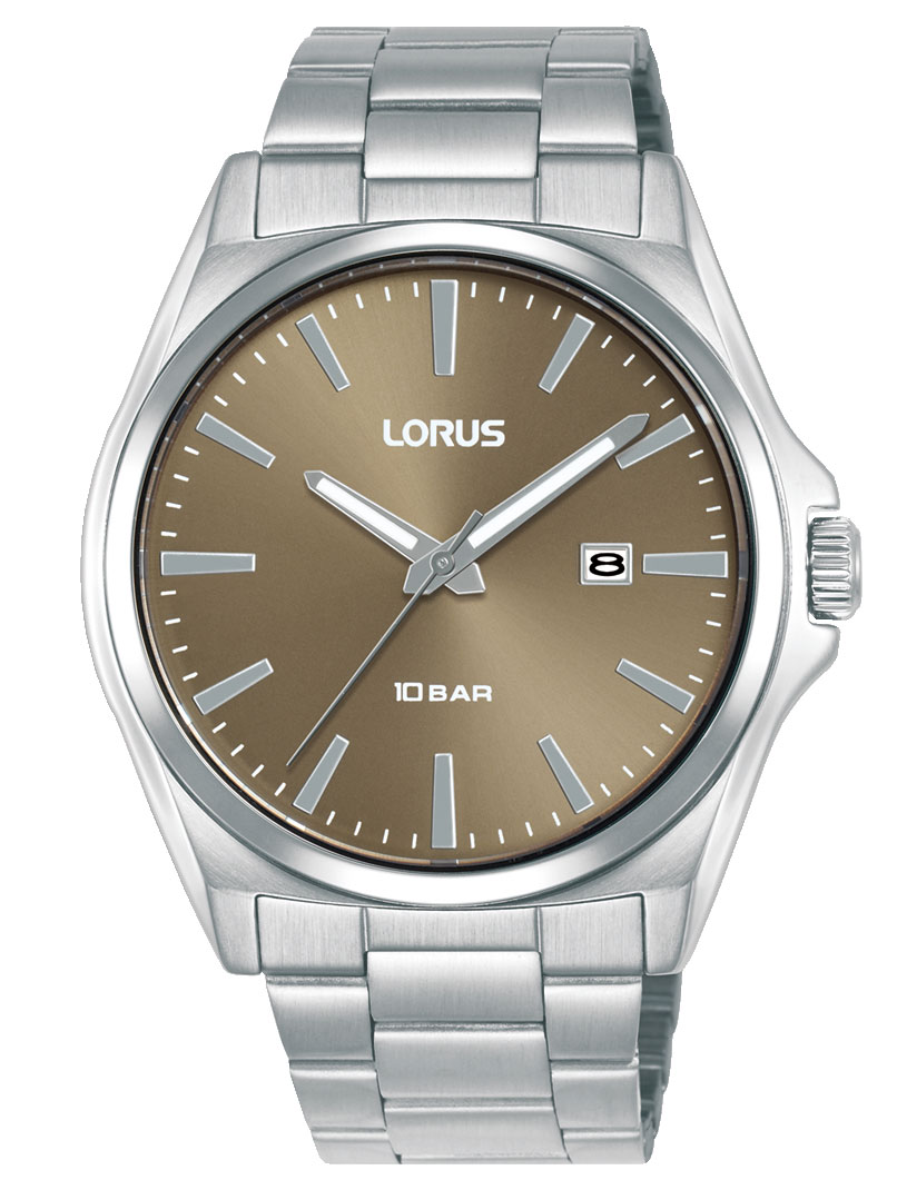 Lorus Mens Classic RH951SX9 - Quartz - Silver - Herrklocka - Rostfri stål - Härdat mineralglas