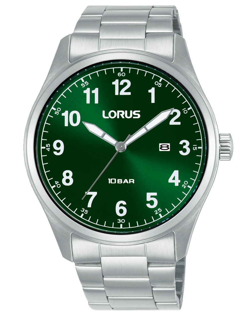 Lorus Mens Sports RH975SX9 - Quartz - Silver - Herrklocka - Rostfri stål - Härdat mineralglas
