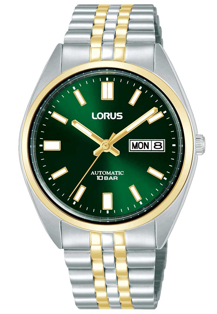 Lorus Mens Automatic RL430CX9 - Automatisk - Silver - Herrklocka - Rostfri stål - Härdat mineralglas