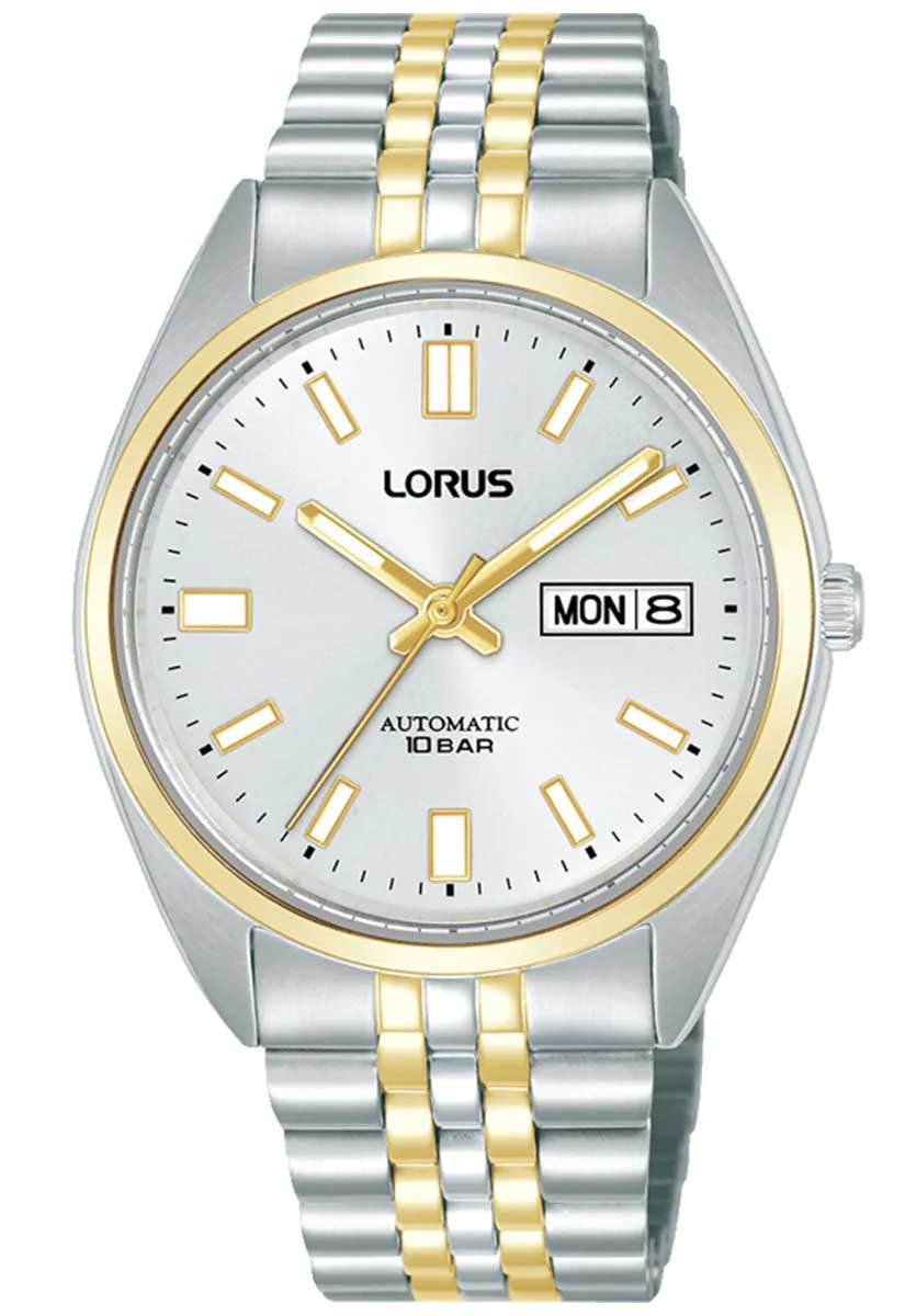 Lorus Mens Automatic RL432CX9 - Automatisk - Silver - Herrklocka - Rostfri stål - Härdat mineralglas