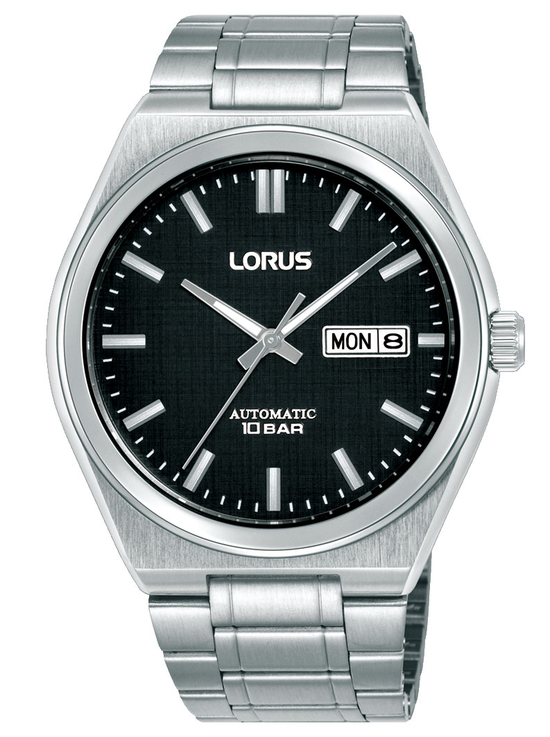 Lorus Mens Automatic RL437CX9 - Automatisk - Silver - Herrklocka - Rostfri stål - Härdat mineralglas
