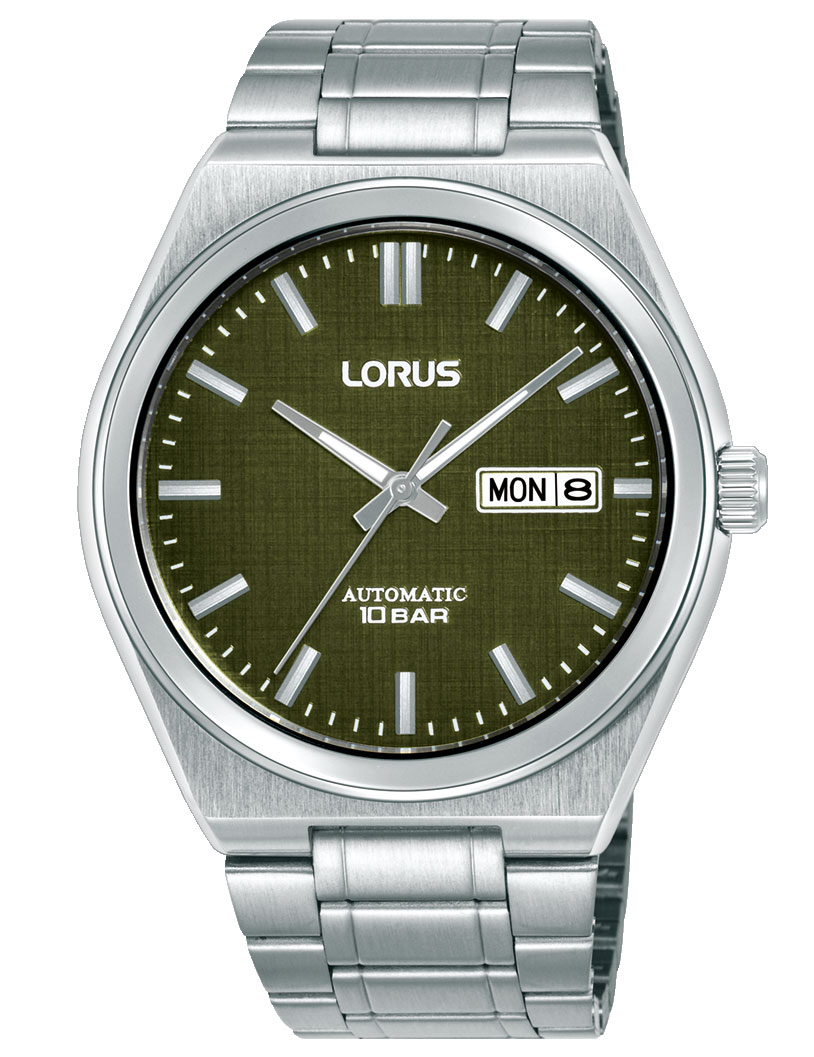 Lorus Mens Automatic RL441CX9 - Automatisk - Silver - Herrklocka - Rostfri stål - Härdat mineralglas