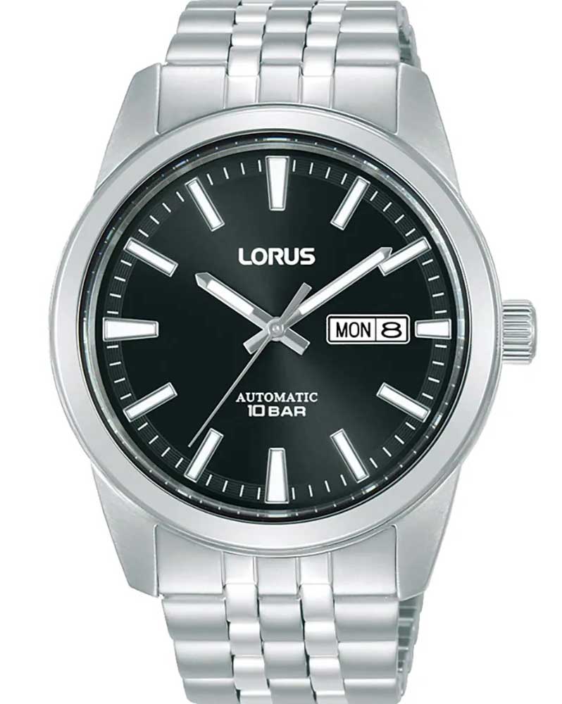 Lorus Classic Automatic RL491BX9 - Automatisk - Silver - Herrklocka - Rostfri stål - Härdat mineralglas