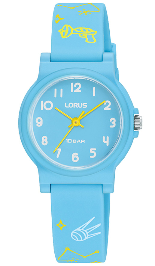 Lorus Kids RRX39JX9 - Quartz - Blå - Barnklocka - Silikon - Akryl