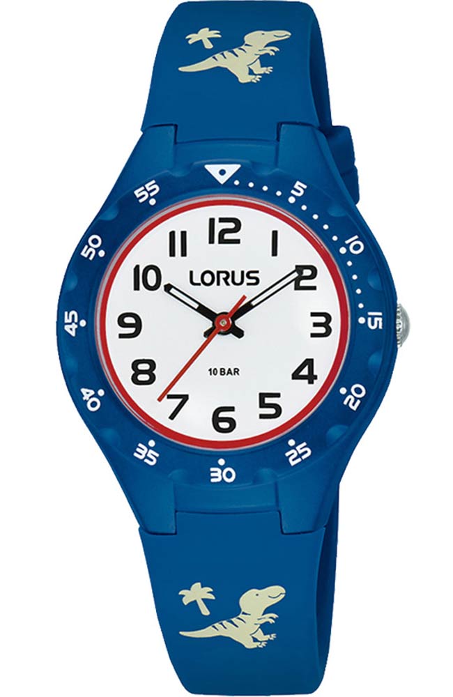 Lorus Kids RRX49GX9 - Quartz - Blå - Barnklocka - Gummi - Akryl