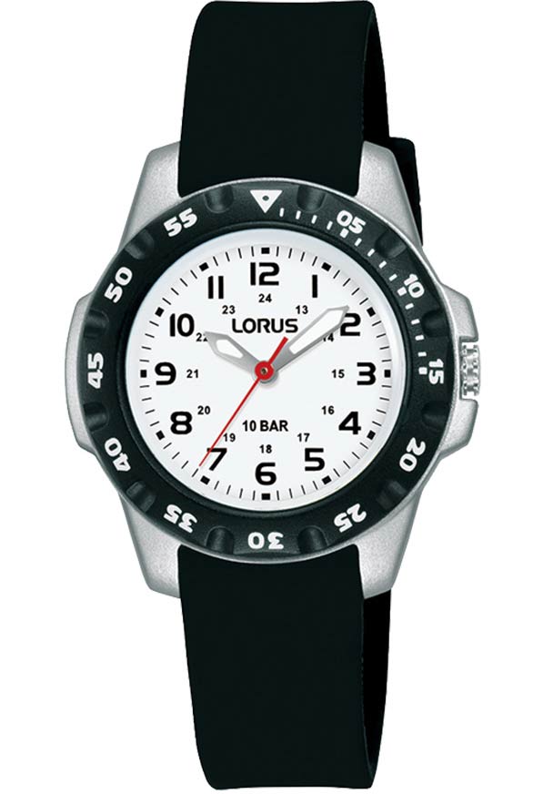 Lorus 10 ATM 29mm RRX53HX9 - Quartz - Silver - Unisex - Gummi - Akryl