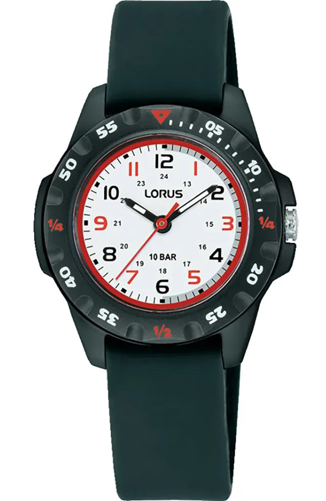 Lorus Kids RRX59JX9 - Quartz - Svart - Barnklocka - Silikon - Akryl
