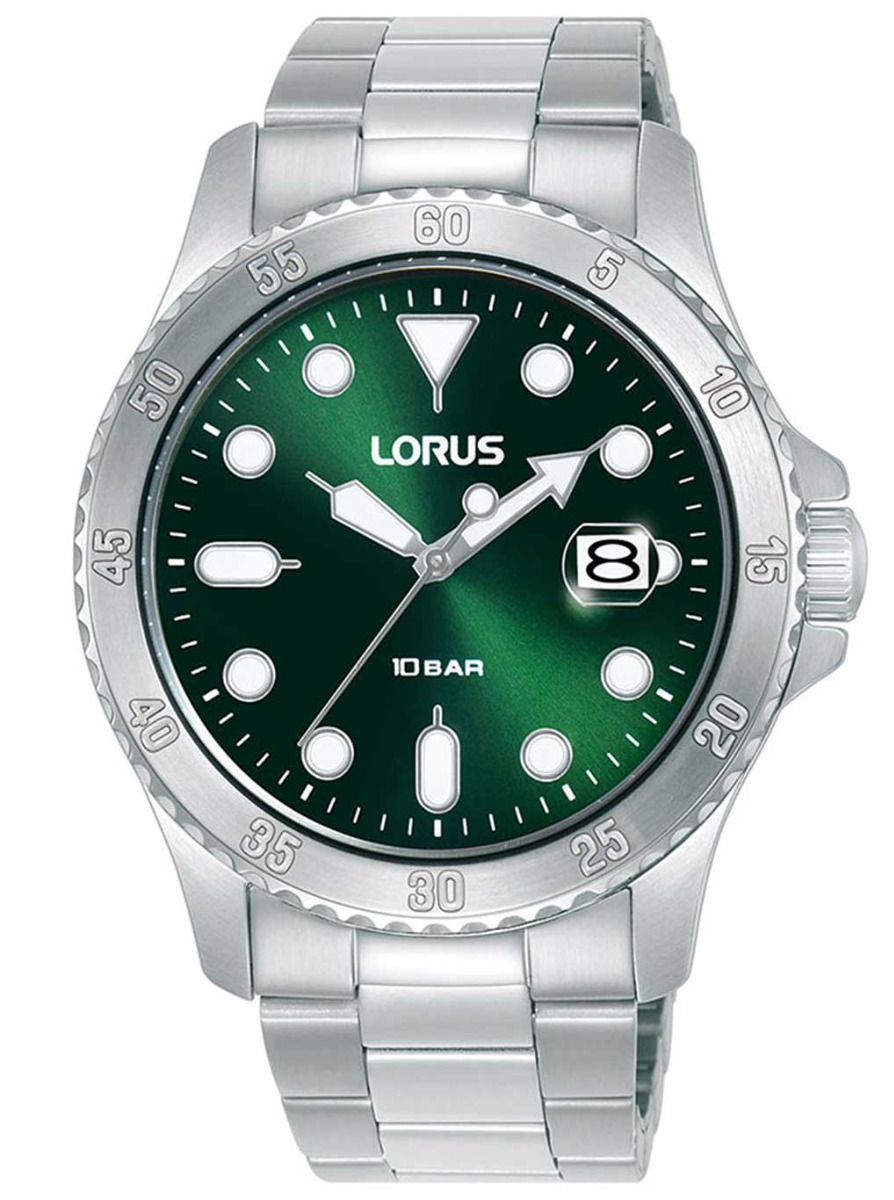Lorus Mens Sports RS969DX9 - Quartz - Silver - Herrklocka - Rostfri stål - Härdat mineralglas