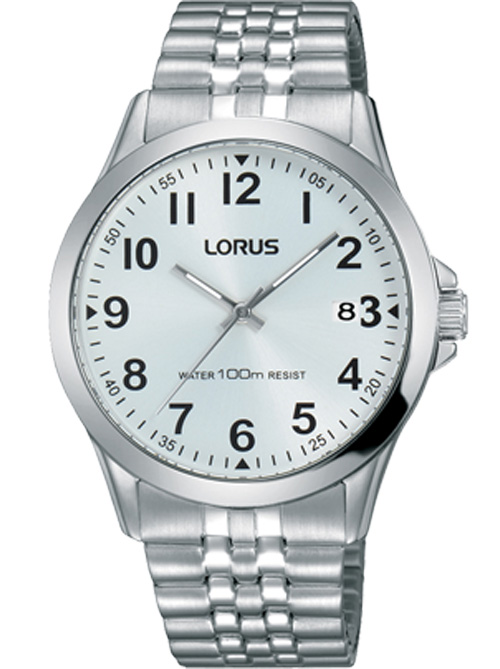 Lorus Mens RS975CX9 - Quartz - Silver - Herrklocka - Rostfri stål - Härdat mineralglas