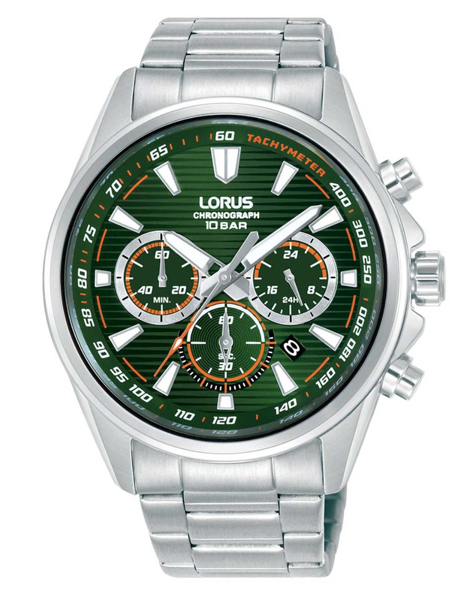 Lorus Mens Sports RT323LX9 - Quartz - Silver - Herrklocka - Rostfri stål - Härdat mineralglas