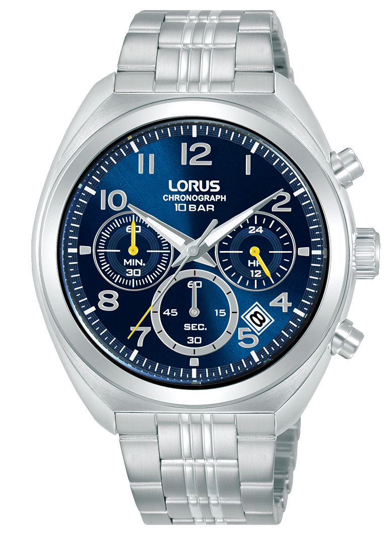 Lorus Mens Sports RT389KX9 - Quartz - Silver - Herrklocka - Rostfri stål - Härdat mineralglas