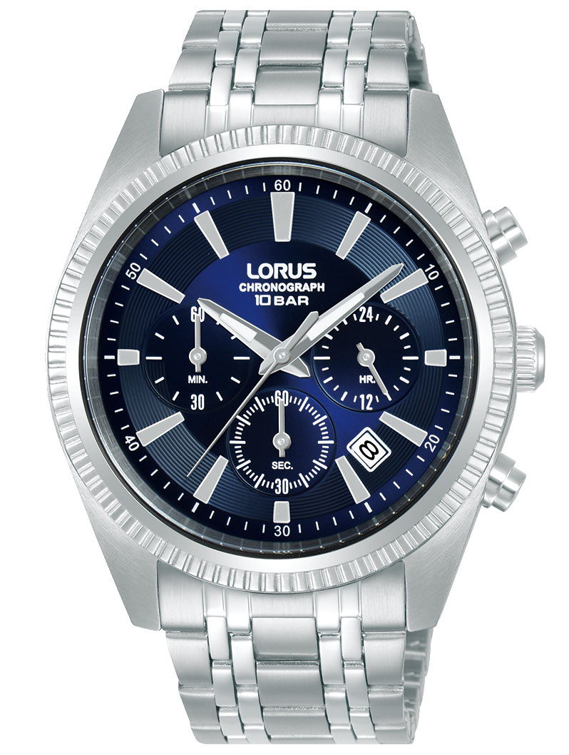 Lorus Mens Sports RT395KX9 - Quartz - Silver - Herrklocka - Rostfri stål - Härdat mineralglas