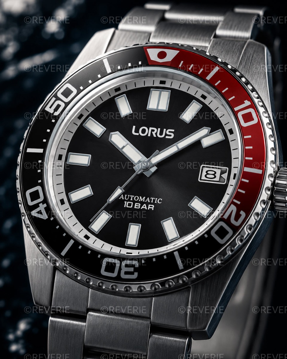 Lorus | Vattentålig automatisk herrklocka 42mm - Automatisk - Silver - Herrklocka - Rostfri stål - Härdat mineralglas