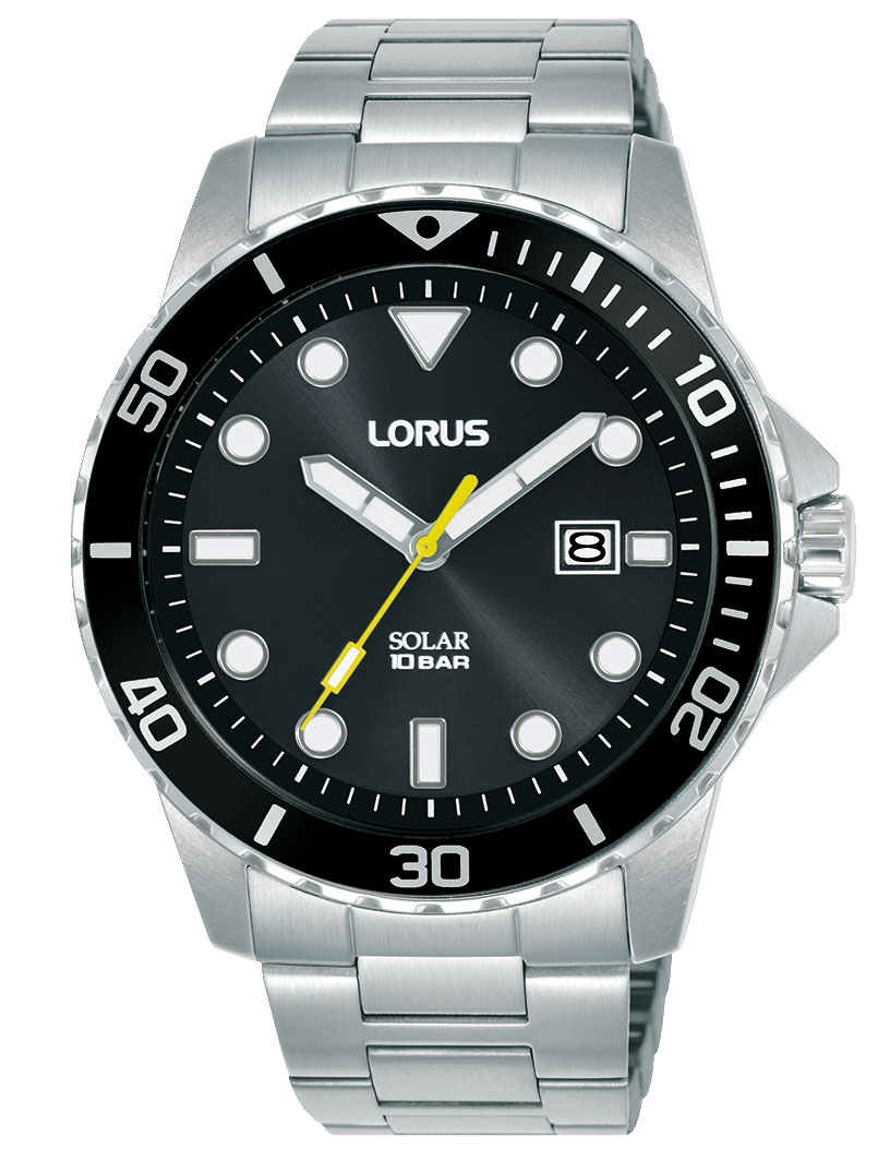 Lorus Mens Sports RX301BX9 - Quartz - Silver - Herrklocka - Rostfri stål - Härdat mineralglas