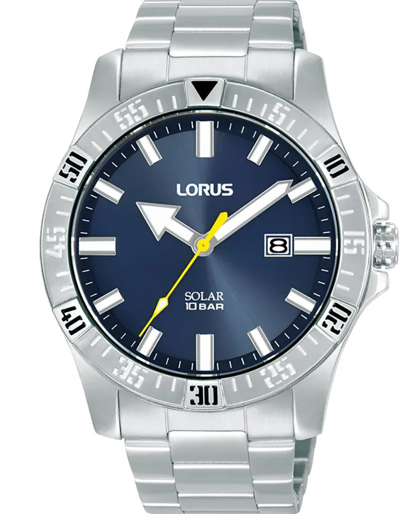Lorus Sport Mens RX379AX9 - Quartz - Silver - Herrklocka - Rostfri stål - Hesalit