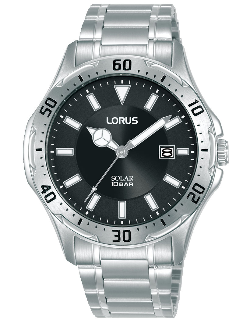 Lorus Mens Sports RX395AX9 - Quartz - Silver - Herrklocka - Rostfri stål - Härdat mineralglas
