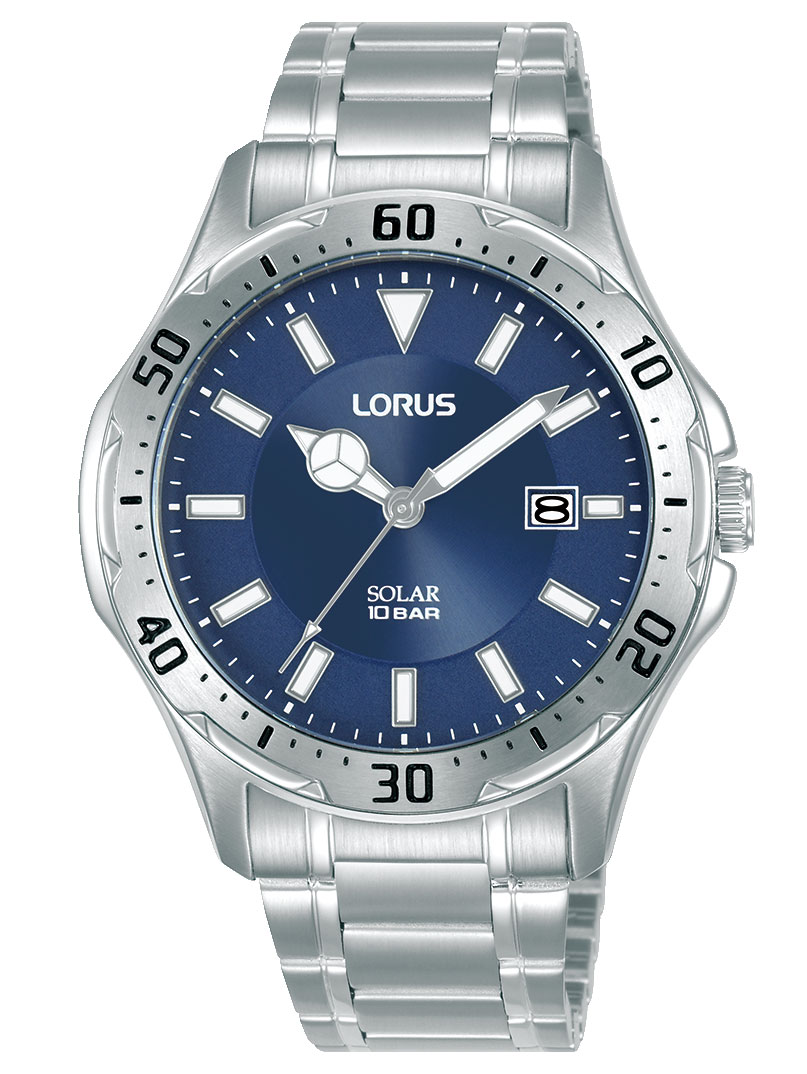 Lorus Mens Sports RX397AX9 - Quartz - Silver - Herrklocka - Rostfri stål - Härdat mineralglas
