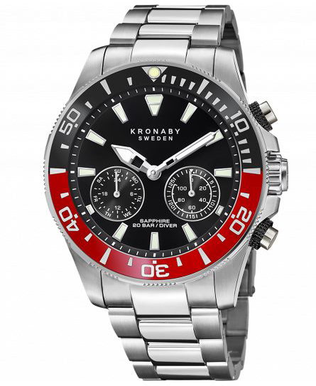 Kronaby Diver S3778/3 - Quartz - Silver - Herrklocka - Rostfri stål - Safir