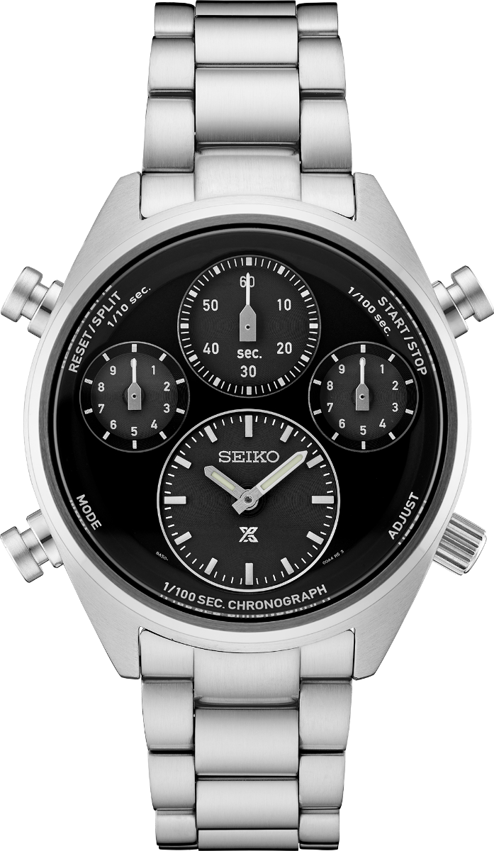 Seiko Prospex Solar Speedtimer SFJ003P1 - Quartz - Silver - Herrklocka - Rostfri stål - Safir
