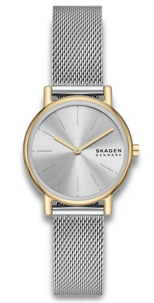 Skagen Signatur Lille Set SKW3153SET - Quartz - Silver - Damklocka - Mesh - Härdat mineralglas