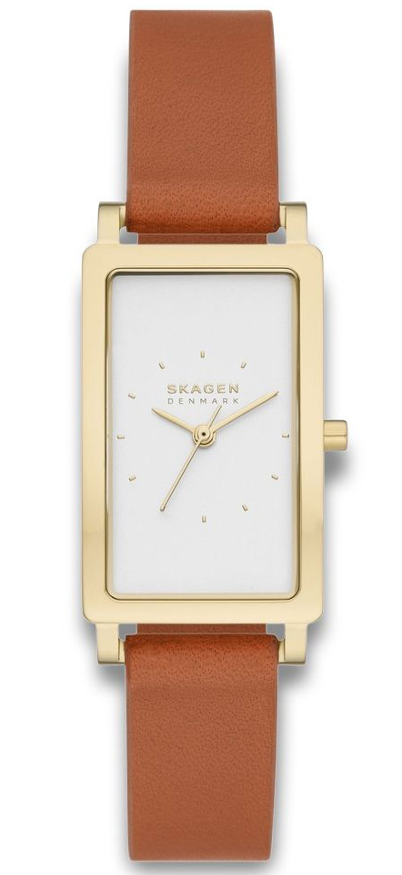 Skagen Hagen Lille SKW3097 - Quartz - Guld - Damklocka - Läder - Härdat mineralglas